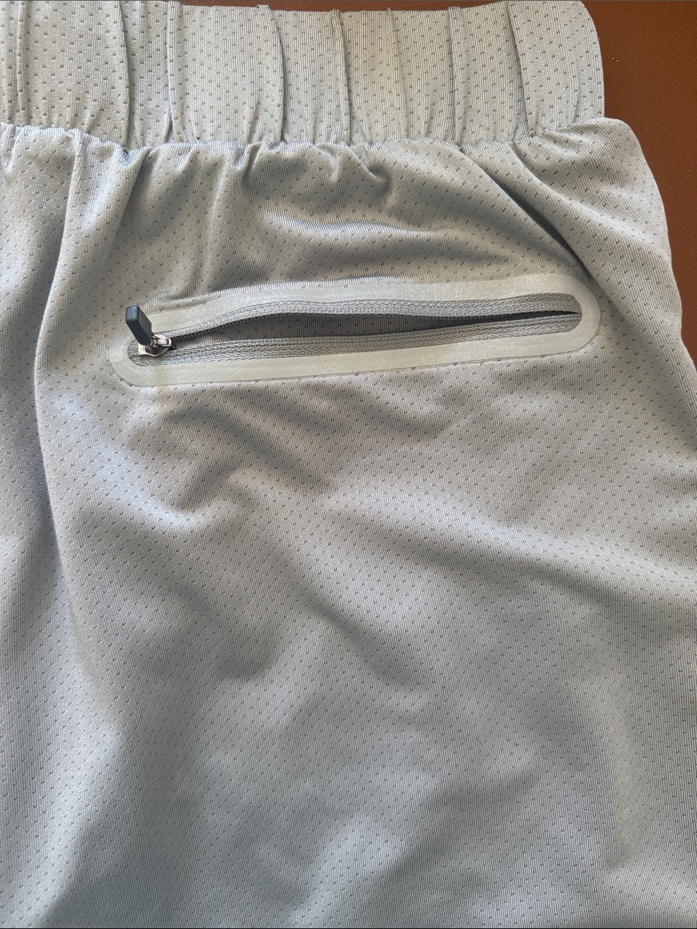 YoungLA Light Gray Athletic Layered Shorts with White Inner - Picture 5 of 5